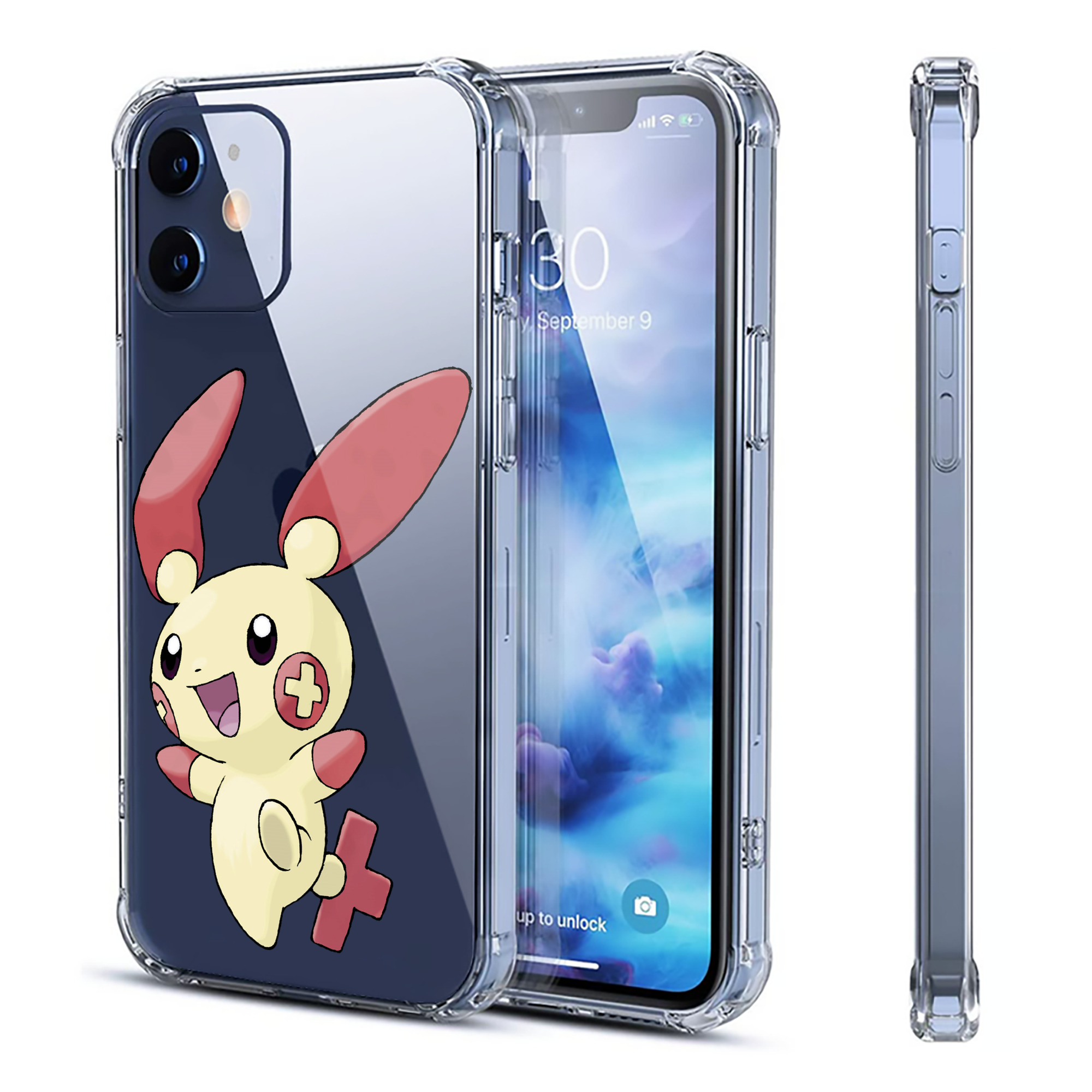 （画像用） ポケットモンスター Pokémon 【iPhone 12シリーズ対応】透明スマホケース（クリアソフトケース）